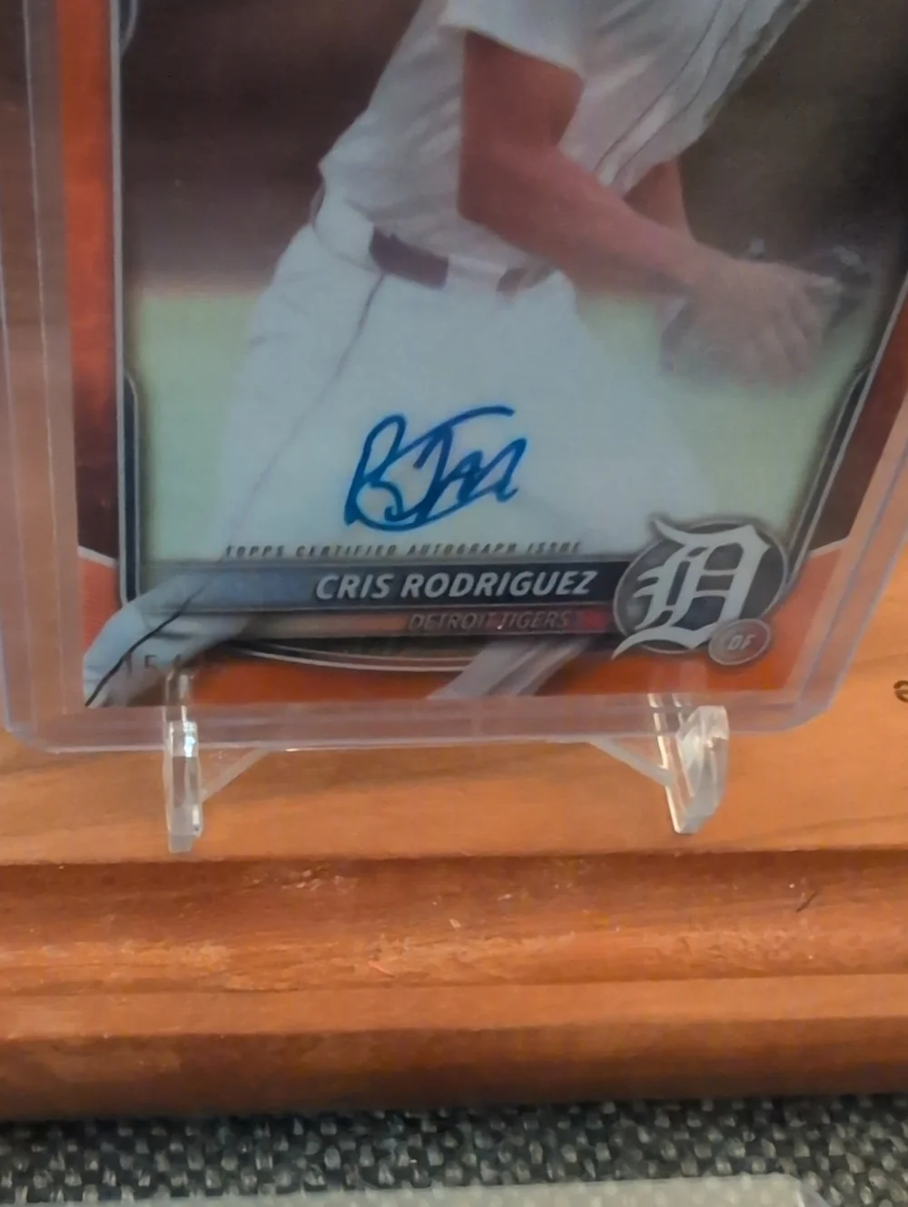 2025 Bowman Chrome Prospect Cris Rodriguez Mojo Refractor #15/25 Rookie Tigers - Picture 3 of 4